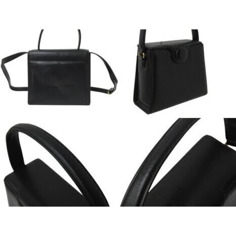 Givenchy Handbag Logo Interchangeable Black Calf … - image 3